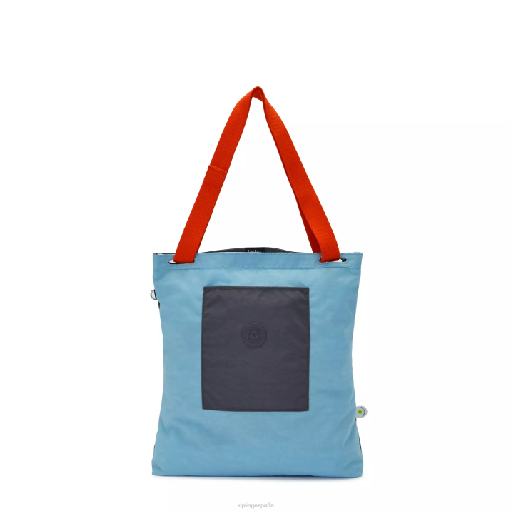 bolsa de asas de annas Kipling piscina azul mujer 884V272 bolsas de tela