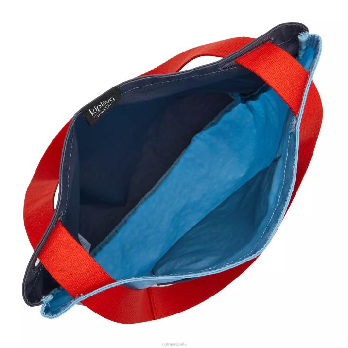 bolsa de asas de annas Kipling piscina azul mujer 884V272 bolsas de tela