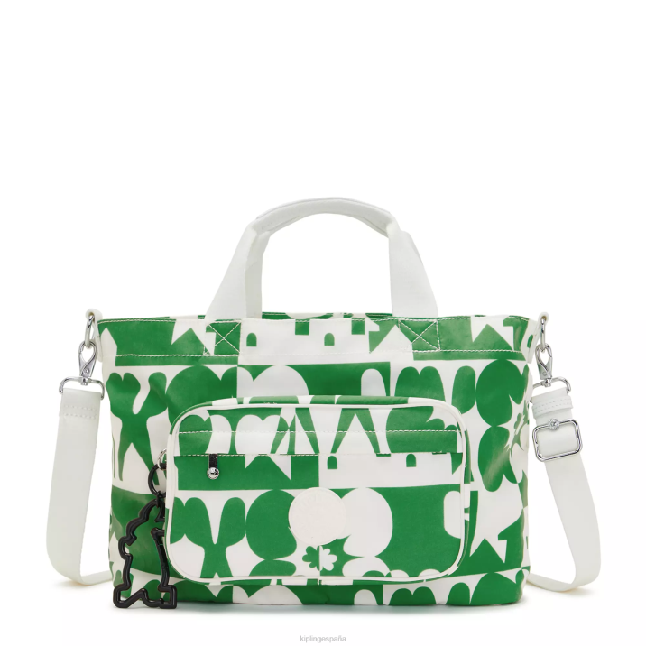 bolsa de tela jihoon minju kim Kipling impresión múltiple minju mujer 884V271 bolsas de tela