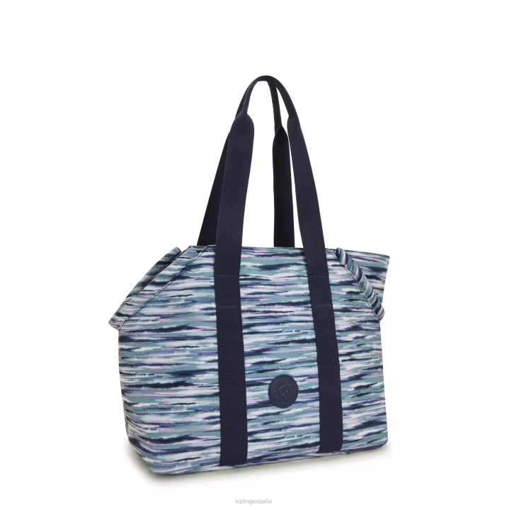 bolso de mano art m pet Kipling rayas de pincel mujer 884V277 bolsas de tela