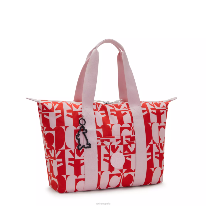 bolso de mano minju kim mediano Kipling impresión múltiple minju mujer 884V270 bolsas de tela