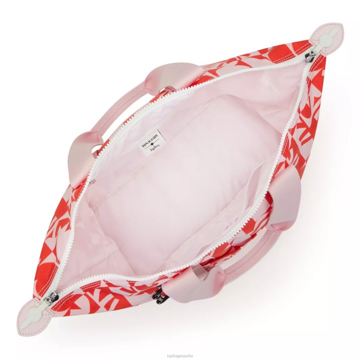 bolso de mano minju kim mediano Kipling impresión múltiple minju mujer 884V270 bolsas de tela