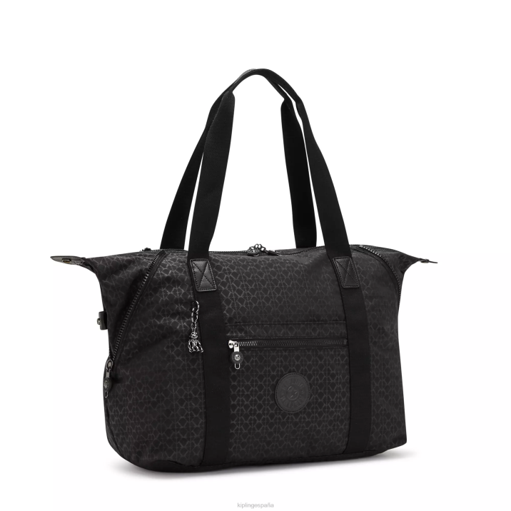 bolso shopper art mediano estampado Kipling firma en relieve mujer 884V266 bolsas de tela