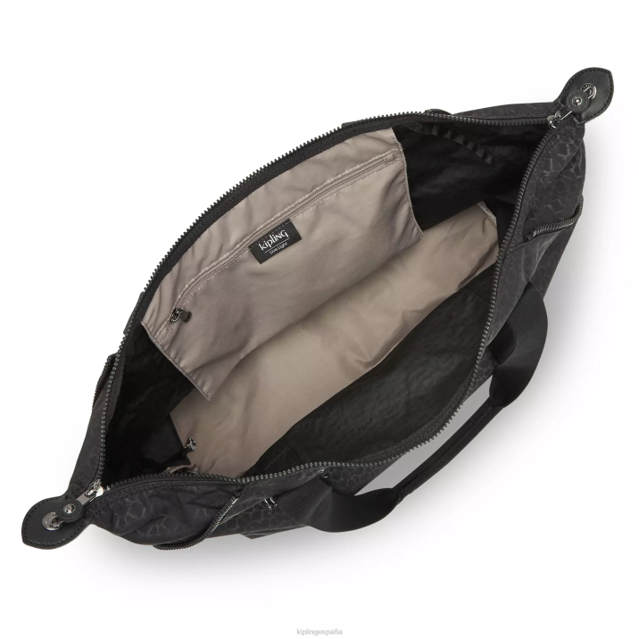 bolso shopper art mediano estampado Kipling firma en relieve mujer 884V266 bolsas de tela
