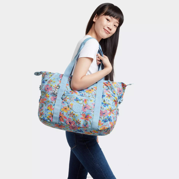 bolso shopper art mediano estampado Kipling flores silvestres mujer 884V262 bolsas de tela