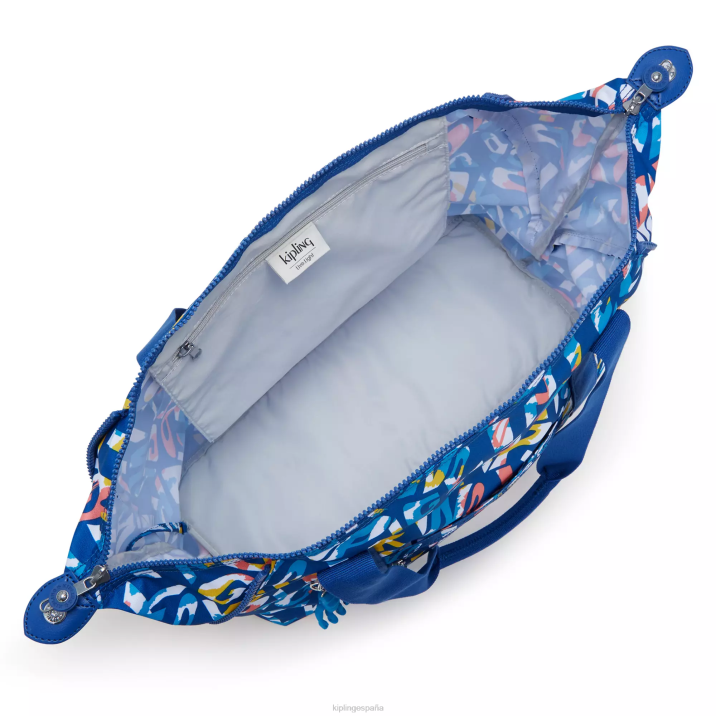 bolso shopper art mediano estampado Kipling neón mujer 884V259 bolsas de tela
