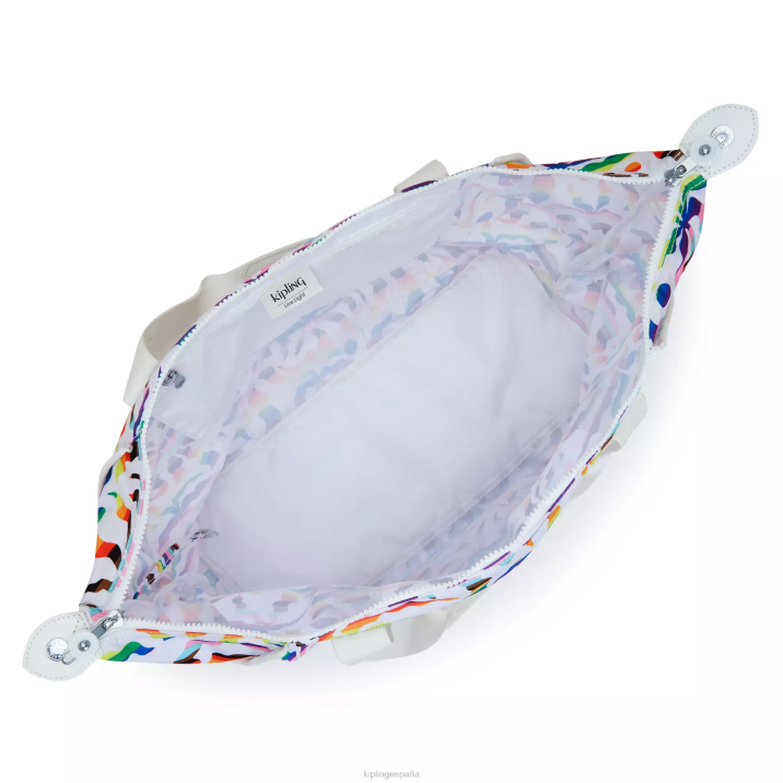 bolso shopper art mediano estampado Kipling palma arcoiris mujer 884V261 bolsas de tela