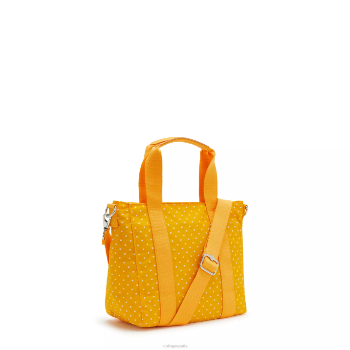 bolso shopper asseni mini estampado Kipling punto suave amarillo mujer 884V83 bolsas de tela
