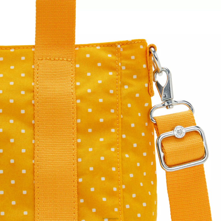 bolso shopper asseni mini estampado Kipling punto suave amarillo mujer 884V83 bolsas de tela