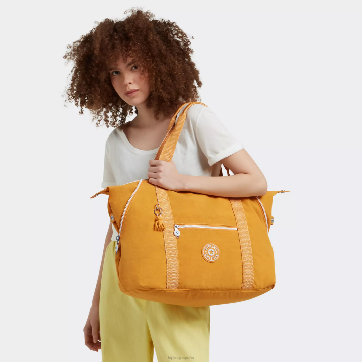 bolso shopper mediano Art Kipling amarillo rapido mujer 884V256 bolsas de tela