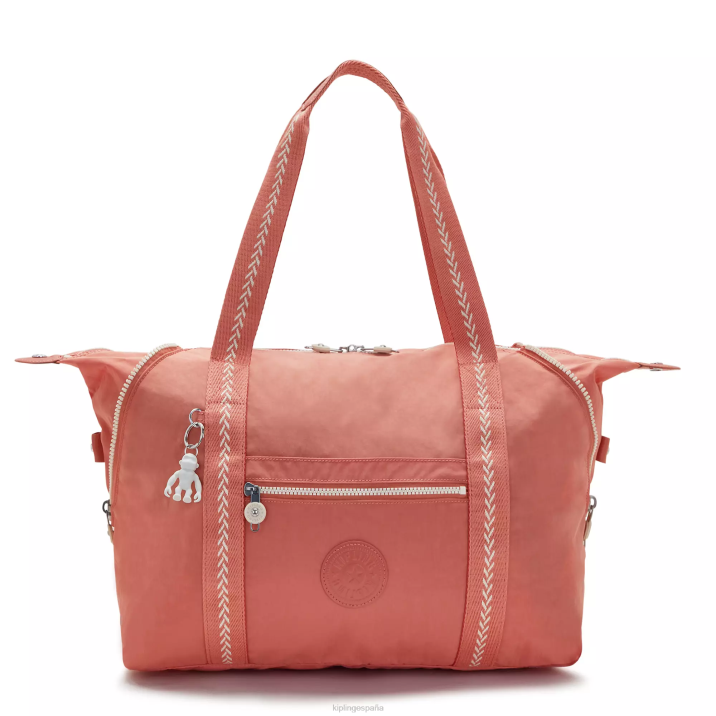 bolso shopper mediano Art Kipling rosa de la vendimia mujer 884V257 bolsas de tela