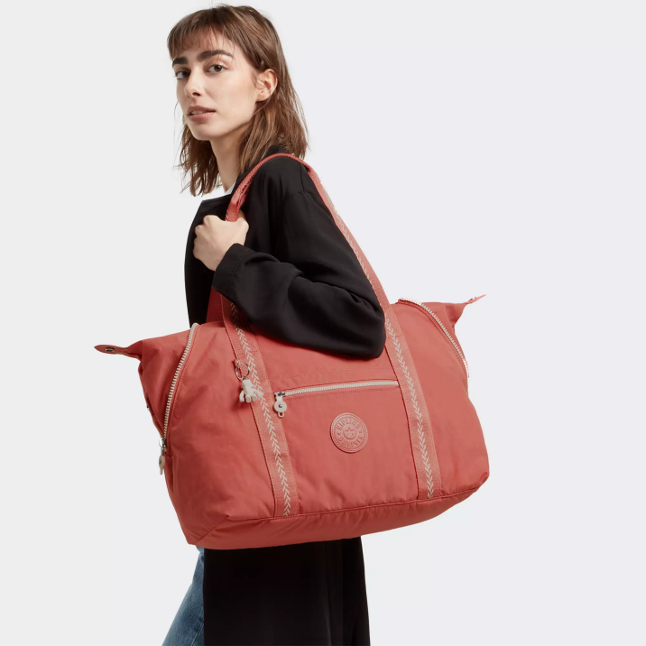 bolso shopper mediano Art Kipling rosa de la vendimia mujer 884V257 bolsas de tela