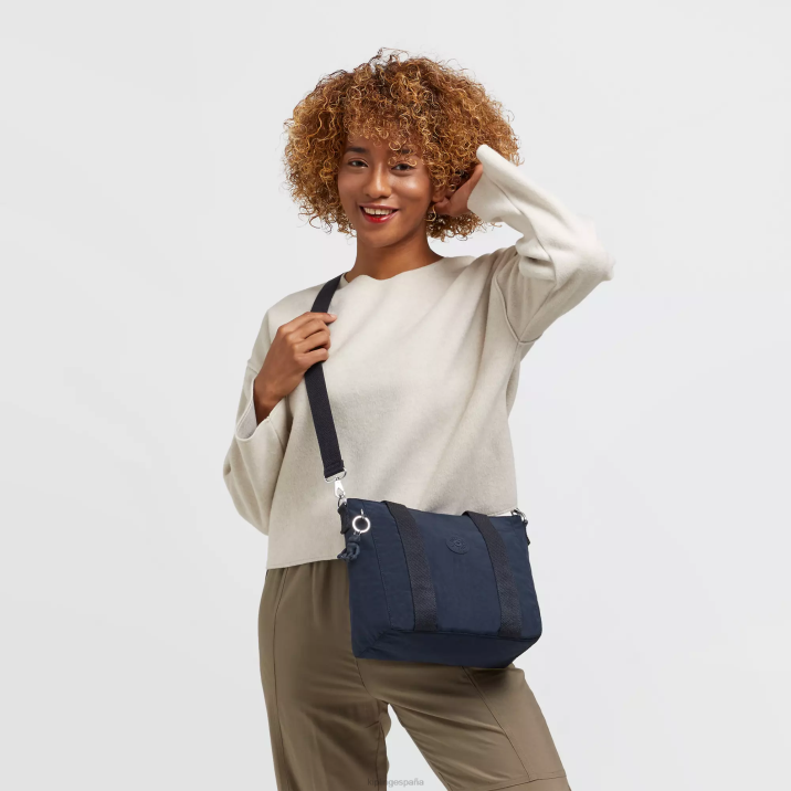 bolso shopper mini Kipling azul azul mujer 884V107 bolsas de tela