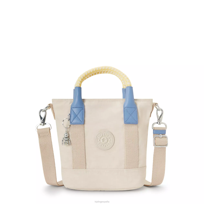 bolso shopper pequeño ángel Kipling arena clara m mujer 884V62 bolsas de tela