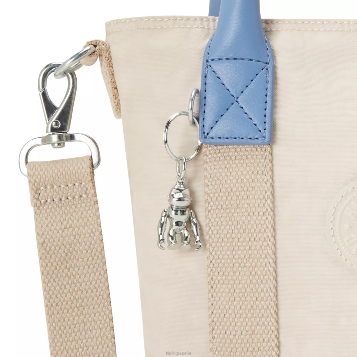 bolso shopper pequeño ángel Kipling arena clara m mujer 884V62 bolsas de tela