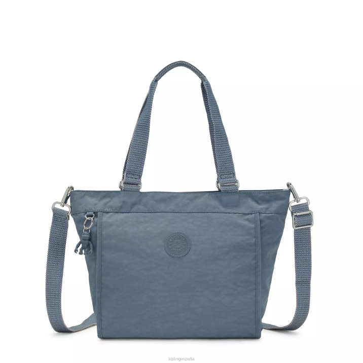 nuevo bolso shopper pequeño Kipling cepillo azul mujer 884V274 bolsas de tela
