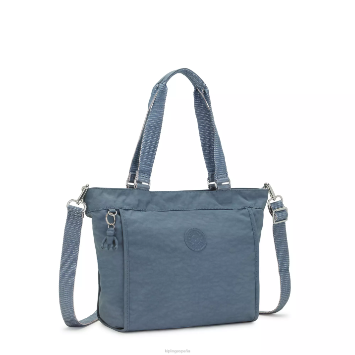 nuevo bolso shopper pequeño Kipling cepillo azul mujer 884V274 bolsas de tela