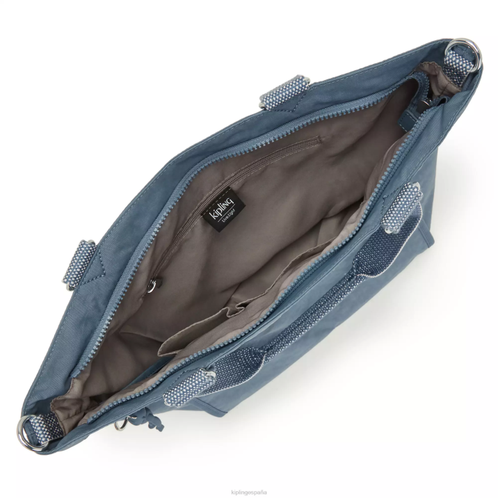 nuevo bolso shopper pequeño Kipling cepillo azul mujer 884V274 bolsas de tela