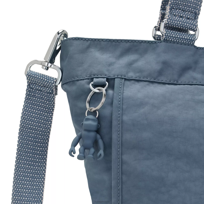 nuevo bolso shopper pequeño Kipling cepillo azul mujer 884V274 bolsas de tela