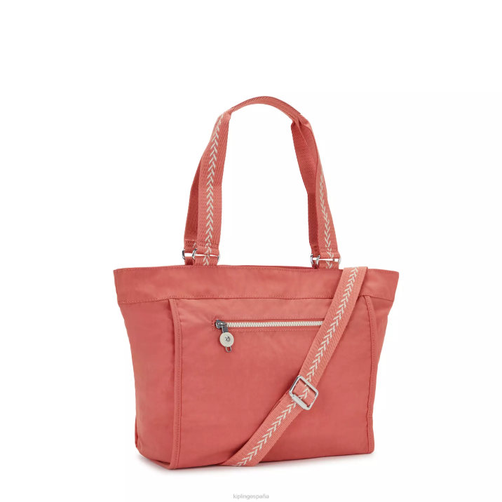 nuevo bolso shopper pequeño Kipling rosa de la vendimia mujer 884V276 bolsas de tela