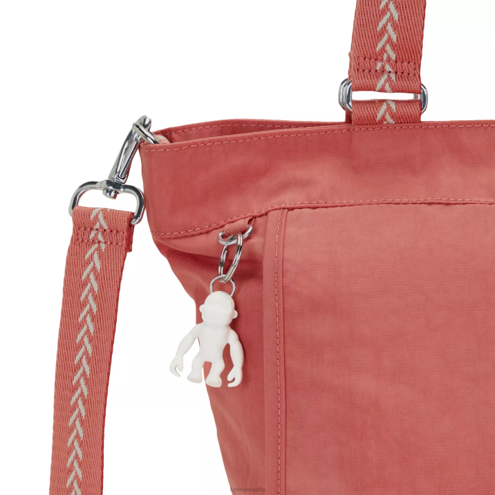 nuevo bolso shopper pequeño Kipling rosa de la vendimia mujer 884V276 bolsas de tela