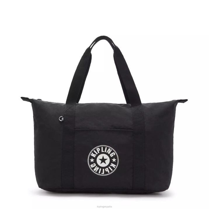 tote art mediano Kipling luz negra mujer 884V268 bolsas de tela