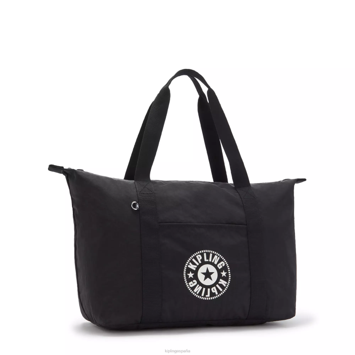 tote art mediano Kipling luz negra mujer 884V268 bolsas de tela