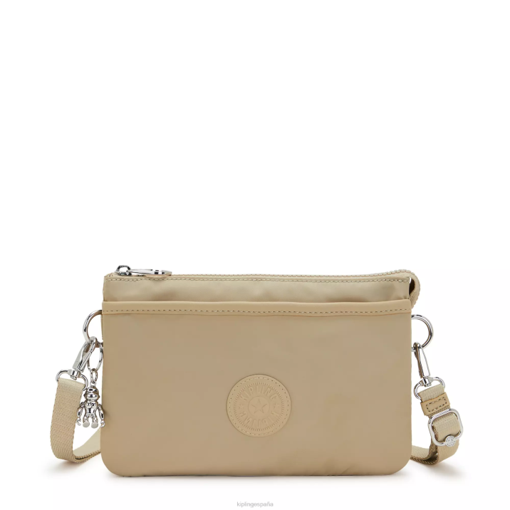 bandolera Riri Kipling beige natural mujer 884V66 bolsos cruzados