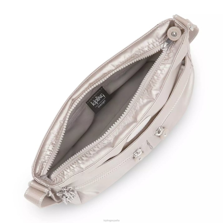 bandolera angie metalizada Kipling resplandor metalico mujer 884V231 bolsos cruzados