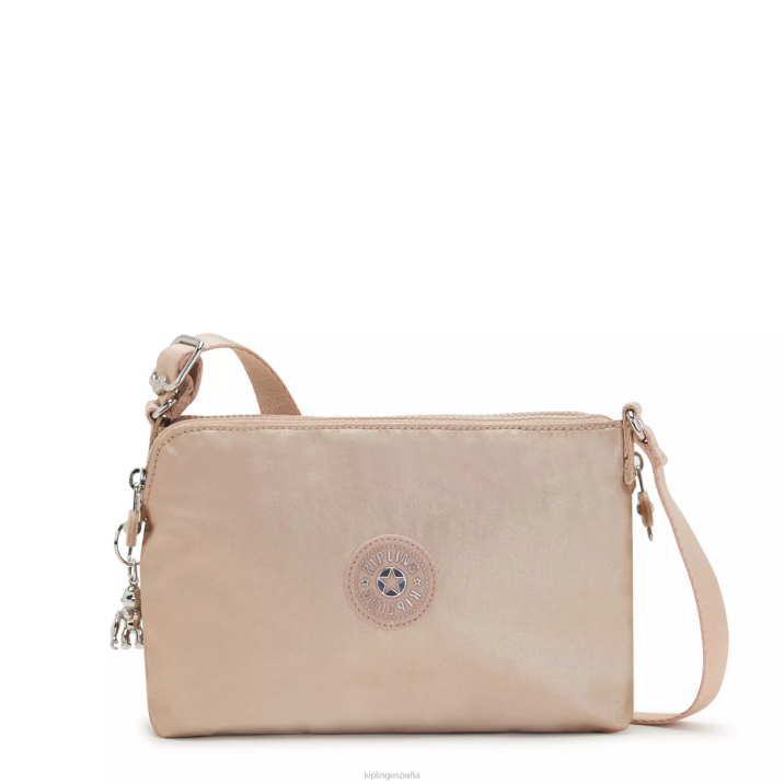 bandolera boyd metalizada Kipling encanto de oro metálico mujer 884V211 bolsos cruzados