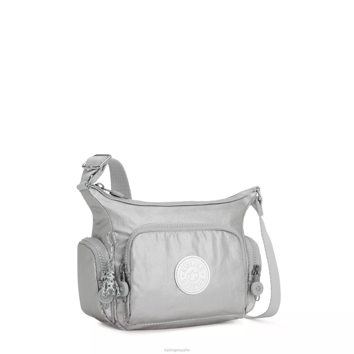 bolsa crossbody Gabbie mini metalizada Kipling metálico brillante mujer 884V202 bolsos cruzados