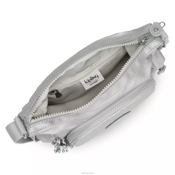 bolsa crossbody Gabbie mini metalizada Kipling metálico brillante mujer 884V202 bolsos cruzados