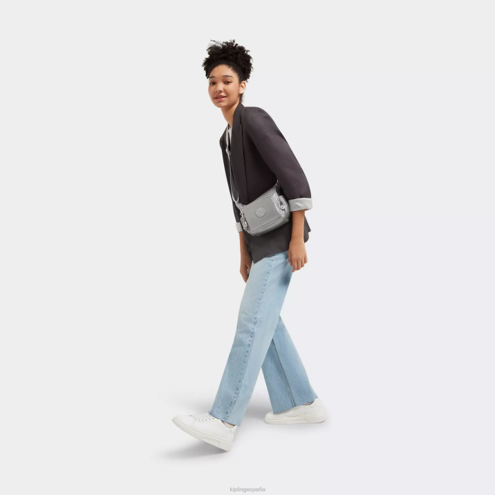 bolsa crossbody Gabbie mini metalizada Kipling metálico brillante mujer 884V202 bolsos cruzados