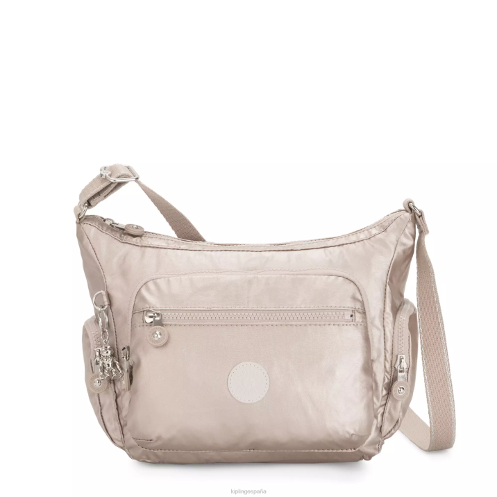 bolsa crossbody Gabbie pequeña metalizada Kipling resplandor metalico mujer 884V186 bolsos cruzados