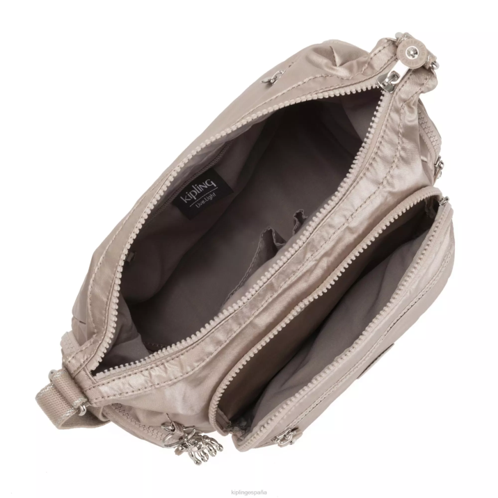 bolsa crossbody Gabbie pequeña metalizada Kipling resplandor metalico mujer 884V186 bolsos cruzados