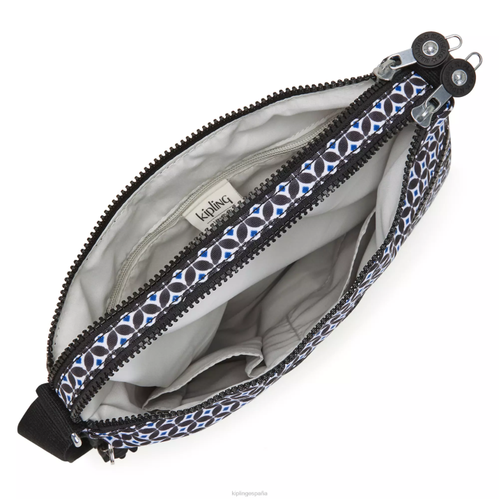 bolsa crossbody alvar estampada Kipling azulejo negruzco mujer 884V145 bolsos cruzados