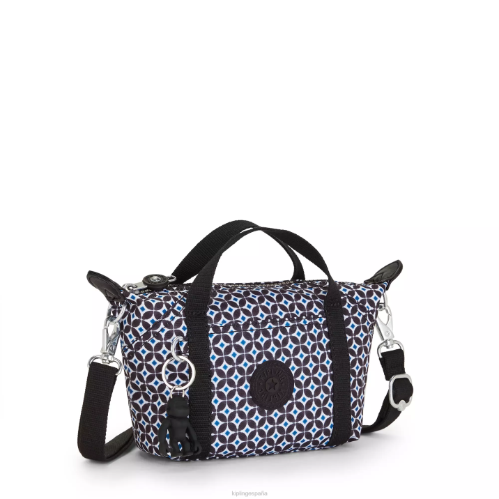 bolsa crossbody art compact estampada Kipling azulejo negruzco mujer 884V24 bolsos cruzados