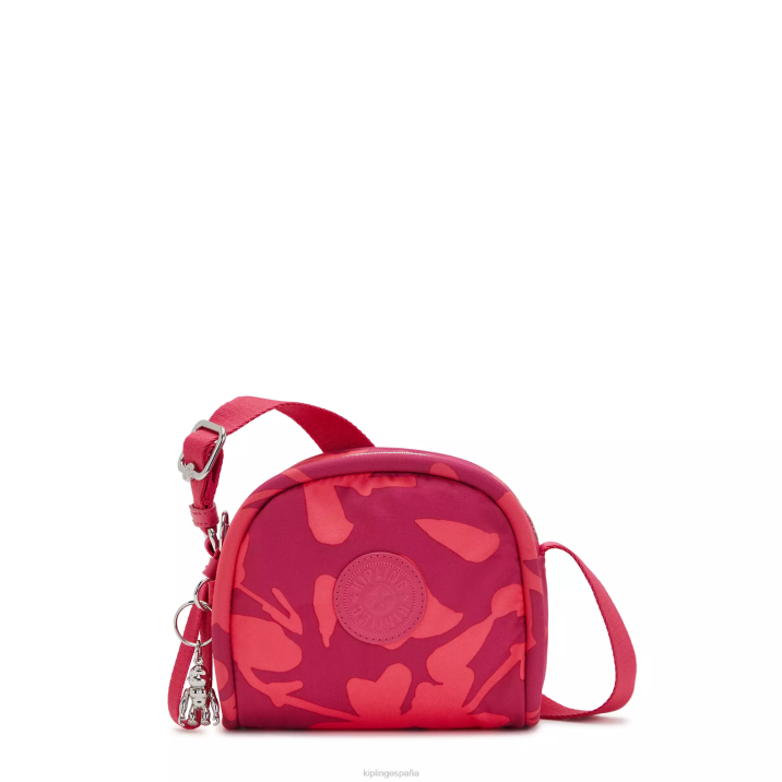 bolsa crossbody con estampado de jesper Kipling flores de coral mujer 884V189 bolsos cruzados