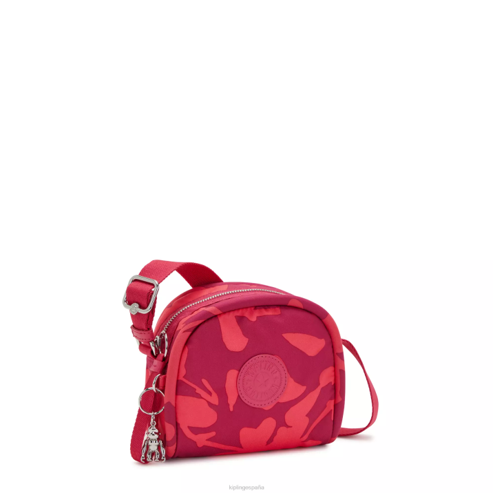 bolsa crossbody con estampado de jesper Kipling flores de coral mujer 884V189 bolsos cruzados