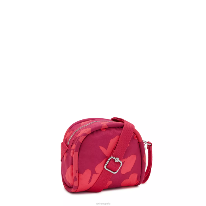 bolsa crossbody con estampado de jesper Kipling flores de coral mujer 884V189 bolsos cruzados