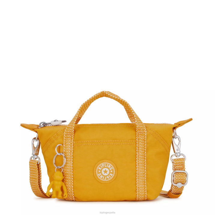 bolsa crossbody con motivo de arte Kipling amarillo rapido mujer 884V2 bolsos cruzados