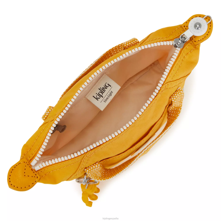 bolsa crossbody con motivo de arte Kipling amarillo rapido mujer 884V2 bolsos cruzados