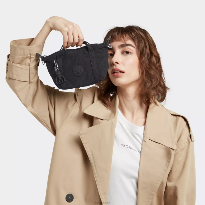 bolsa crossbody con motivo de arte Kipling negro negro mujer 884V3 bolsos cruzados