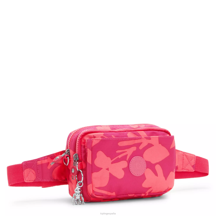 bolsa crossbody convertible abanu con múltiples estampados Kipling flor de coral mujer 884V320 bolsos cruzados