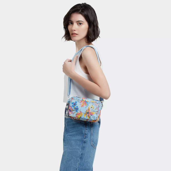 bolsa crossbody convertible abanu con múltiples estampados Kipling flores silvestres mujer 884V323 bolsos cruzados