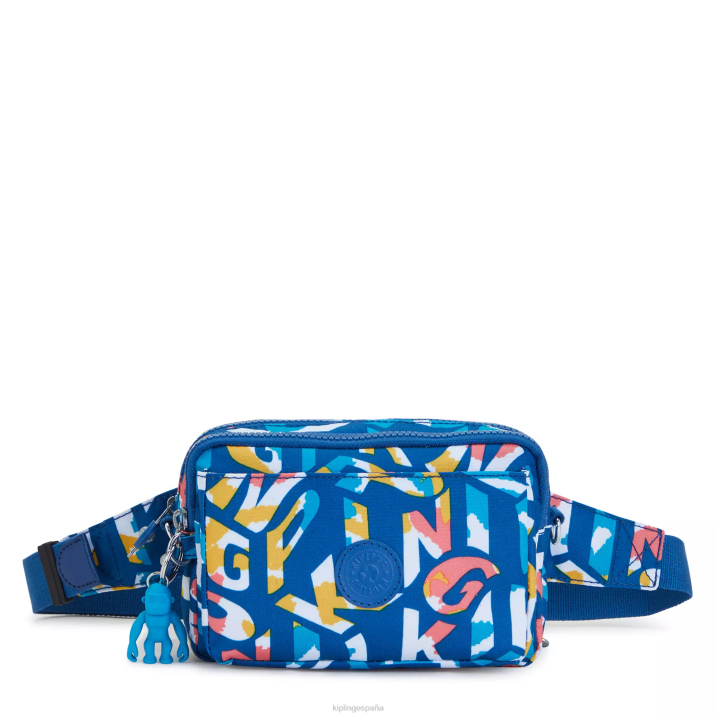 bolsa crossbody convertible abanu con múltiples estampados Kipling neón mujer 884V321 bolsos cruzados