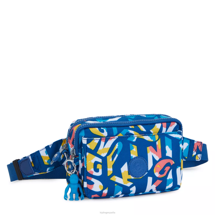 bolsa crossbody convertible abanu con múltiples estampados Kipling neón mujer 884V321 bolsos cruzados