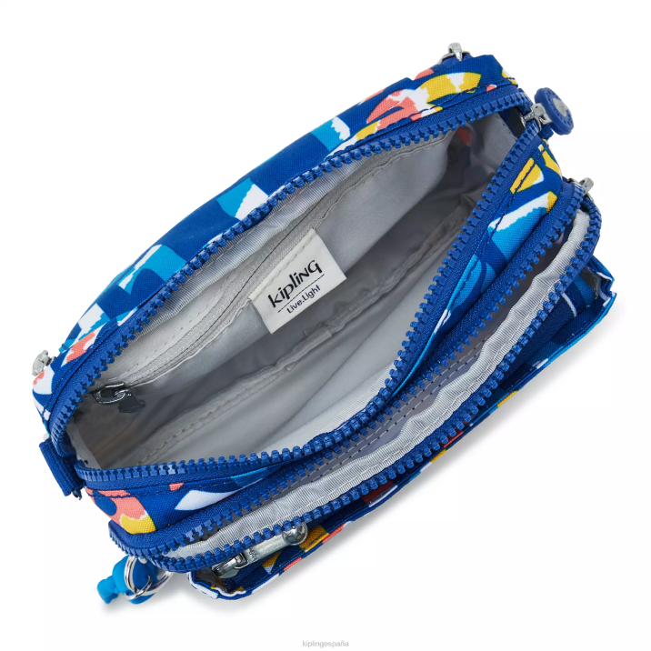 bolsa crossbody convertible abanu con múltiples estampados Kipling neón mujer 884V321 bolsos cruzados
