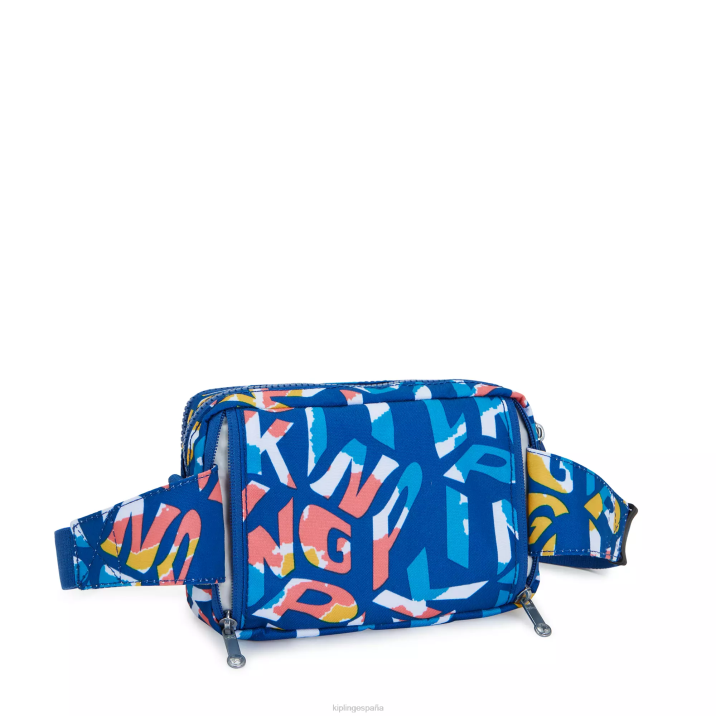 bolsa crossbody convertible abanu con múltiples estampados Kipling neón mujer 884V321 bolsos cruzados