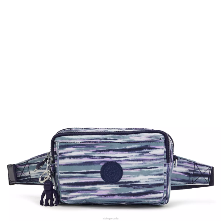 bolsa crossbody convertible abanu con múltiples estampados Kipling rayas de pincel mujer 884V319 bolsos cruzados